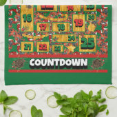 Linge De Cuisine Calendrier de l'Avent de Noël Boxer Dog Countdown (Plié)