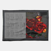 Linge De Cuisine Calendrier de tissu de 2015 roses de poison (Horizontal)