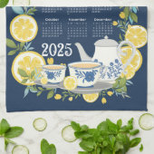 Linge De Cuisine Calendrier Lemon Garden 2025 (Plié)
