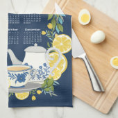 Linge De Cuisine Calendrier Lemon Garden 2025 (Quart Plié)