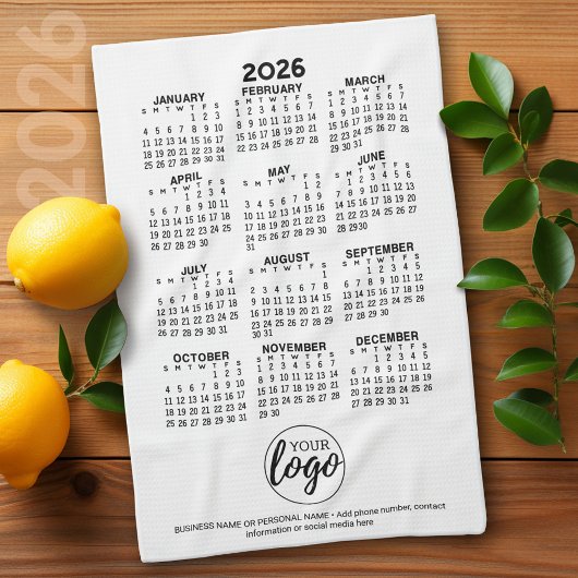 Linge De Cuisine Calendrier - logo, promotion d'entreprise