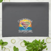 Linge De Cuisine California Supergirl Sunset Graphic (Plié)