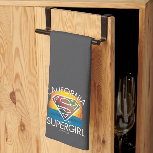 Linge De Cuisine California Supergirl Sunset Graphic (Pliage en tiers)
