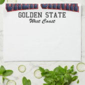 Linge De Cuisine Californie 3D (Plié)