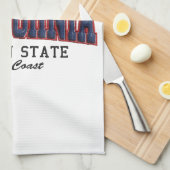 Linge De Cuisine Californie 3D (Quart Plié)