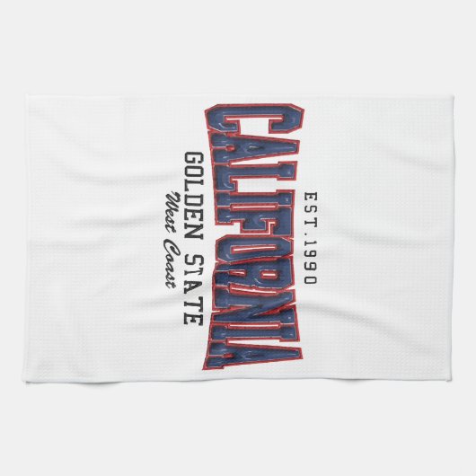 Linge De Cuisine Californie 3D (Horizontal)