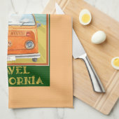 Linge De Cuisine Californie Vintage voyage (Quart Plié)