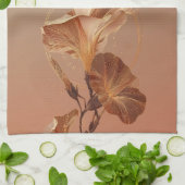 Linge De Cuisine Calla Lily Botanique Orange Brûlé (Plié)
