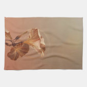 Linge De Cuisine Calla Lily Botanique Orange Brûlé (Horizontal)