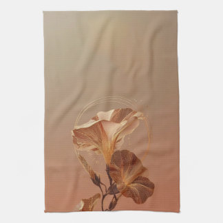 Linge De Cuisine Calla Lily Botanique Orange Brûlé