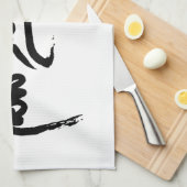 Linge De Cuisine Calligraphie d'O'Sensei de kanji d'Aikido (Quart Plié)
