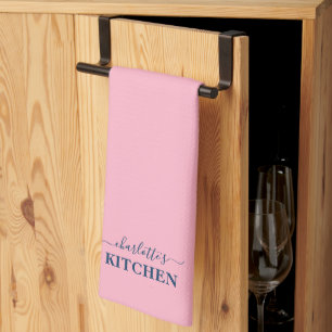 Linge De Cuisine Calligraphie personnalisée Couleurs modifiables