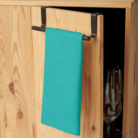 Linge De Cuisine Calme & simple Fond texturé turquoise (Pliage en tiers)