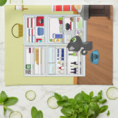 Linge De Cuisine Camarades du petit déjeuner (Plié)