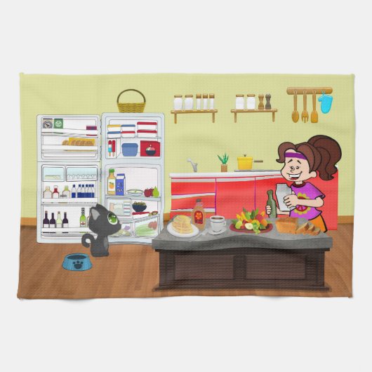 Linge De Cuisine Camarades du petit déjeuner (Horizontal)