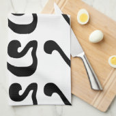 Linge De Cuisine Cambodian Number 4 / Four / ៤ (Buen) Khmer Script (Quart Plié)