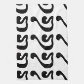 Linge De Cuisine Cambodian Number 4 / Four / ៤ (Buen) Khmer Script (Vertical)