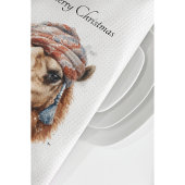 Linge De Cuisine Camel de Noël, personnalisable