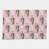 Linge De Cuisine Camélia avec du charme floral (Horizontal)