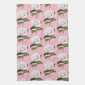 Linge De Cuisine Camélia avec du charme floral (Vertical)