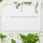 Linge De Cuisine Camelia blanc (Plié)