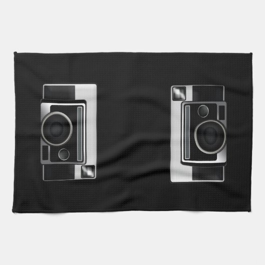 Linge De Cuisine Caméra de cinéma rétro (Horizontal)