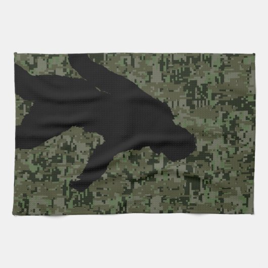 Linge De Cuisine Caméra numérique Black Gone Squatchin (Horizontal)