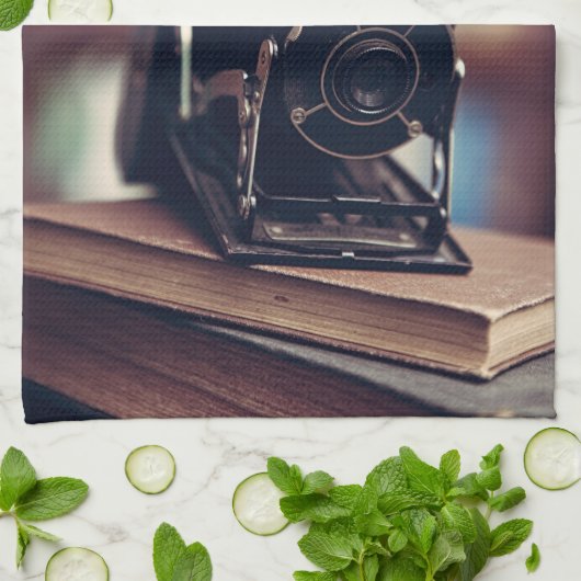 Linge De Cuisine Caméra vintage (Plié)