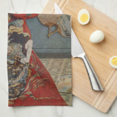 Linge De Cuisine Camille Monet en costume japonais par Claude Monet (Quart Plié)