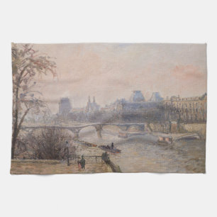 Linge De Cuisine Camille Pissarro - La Seine et le Louvre