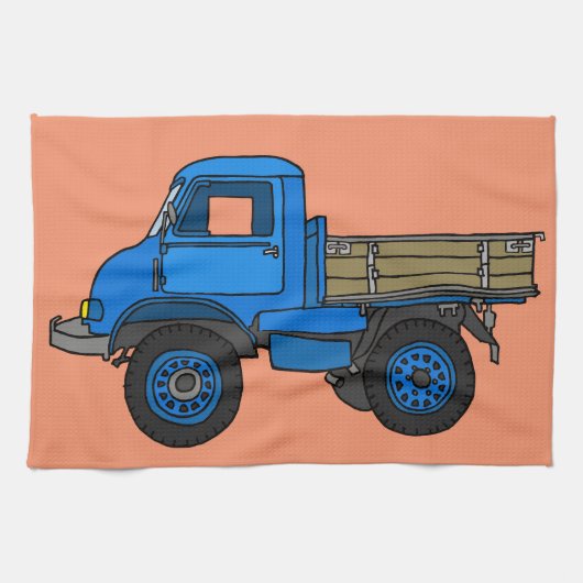 Linge De Cuisine Camion bleu (Horizontal)