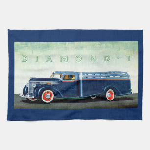 Linge De Cuisine Camion bleu Diamond T 1937