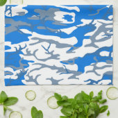 Linge De Cuisine Camion bleu eau glacée (Plié)