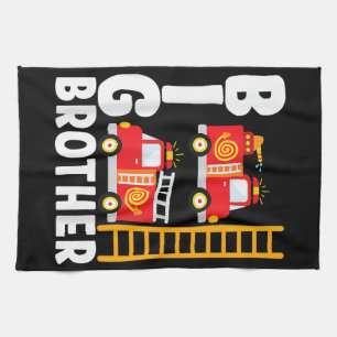 Linge De Cuisine Camion de pompiers pour garçons thème de feu grand
