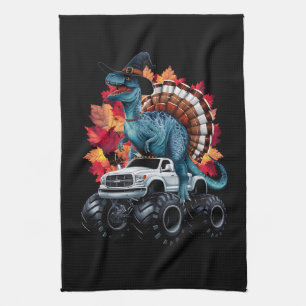 Linge De Cuisine Camion Monster T-Rex Dinosaur de Thanksgiving