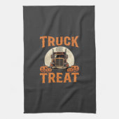 Linge De Cuisine Camion ou traiter Halloween conception de semi-rem (Vertical)