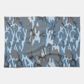 Linge De Cuisine Camo bleu (Horizontal)