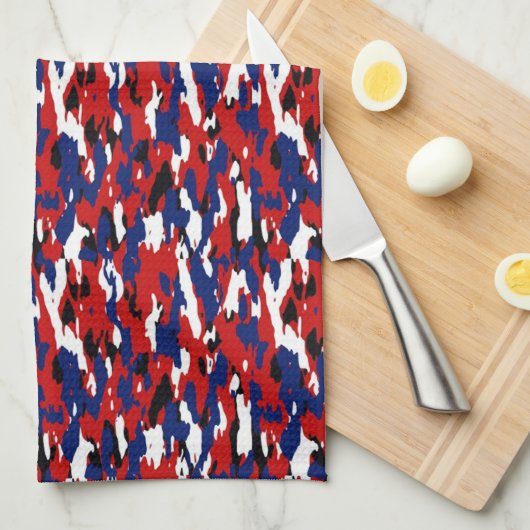 Linge De Cuisine Camo patriotique (Quart Plié)