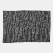 Linge De Cuisine Camo rayé gris (Horizontal)