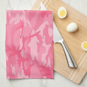 Linge De Cuisine Camo rose (Quart Plié)