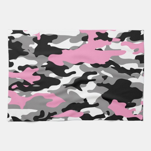 Linge De Cuisine Camo rose (Horizontal)