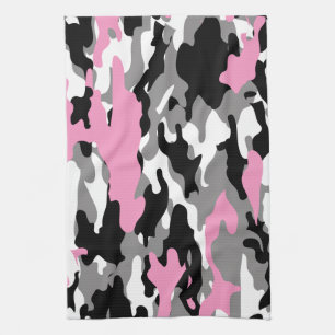 Linge De Cuisine Camo rose