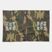 Linge De Cuisine Camo vert Dusty (Horizontal)