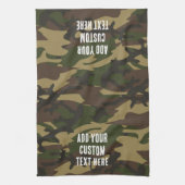 Linge De Cuisine Camo vert Dusty (Vertical)