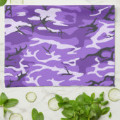 Linge De Cuisine Camo violet (Plié)
