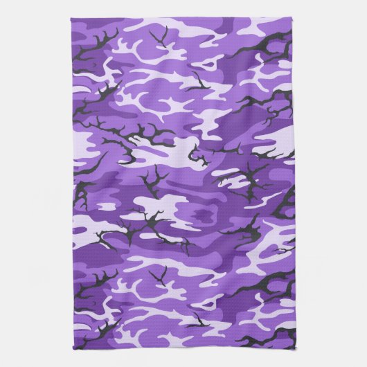 Linge De Cuisine Camo violet (Vertical)