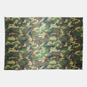 Linge De Cuisine Camo Woodland
