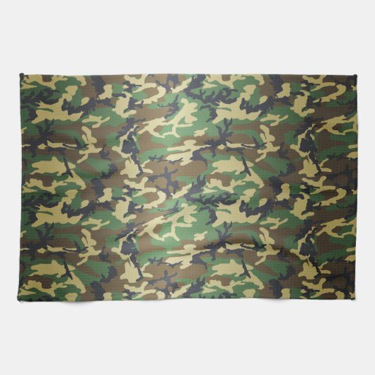 Linge De Cuisine Camo Woodland (Horizontal)
