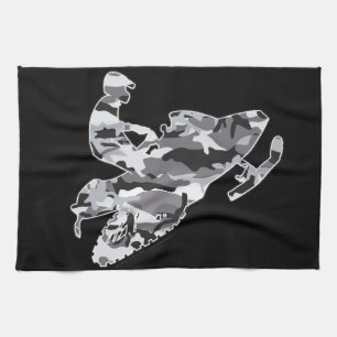 Linge De Cuisine Camoflage gris Motoneige