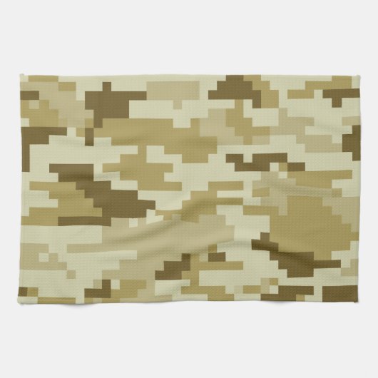 Linge De Cuisine Camouflage 8 bits pour désert numérique / Camo (Horizontal)